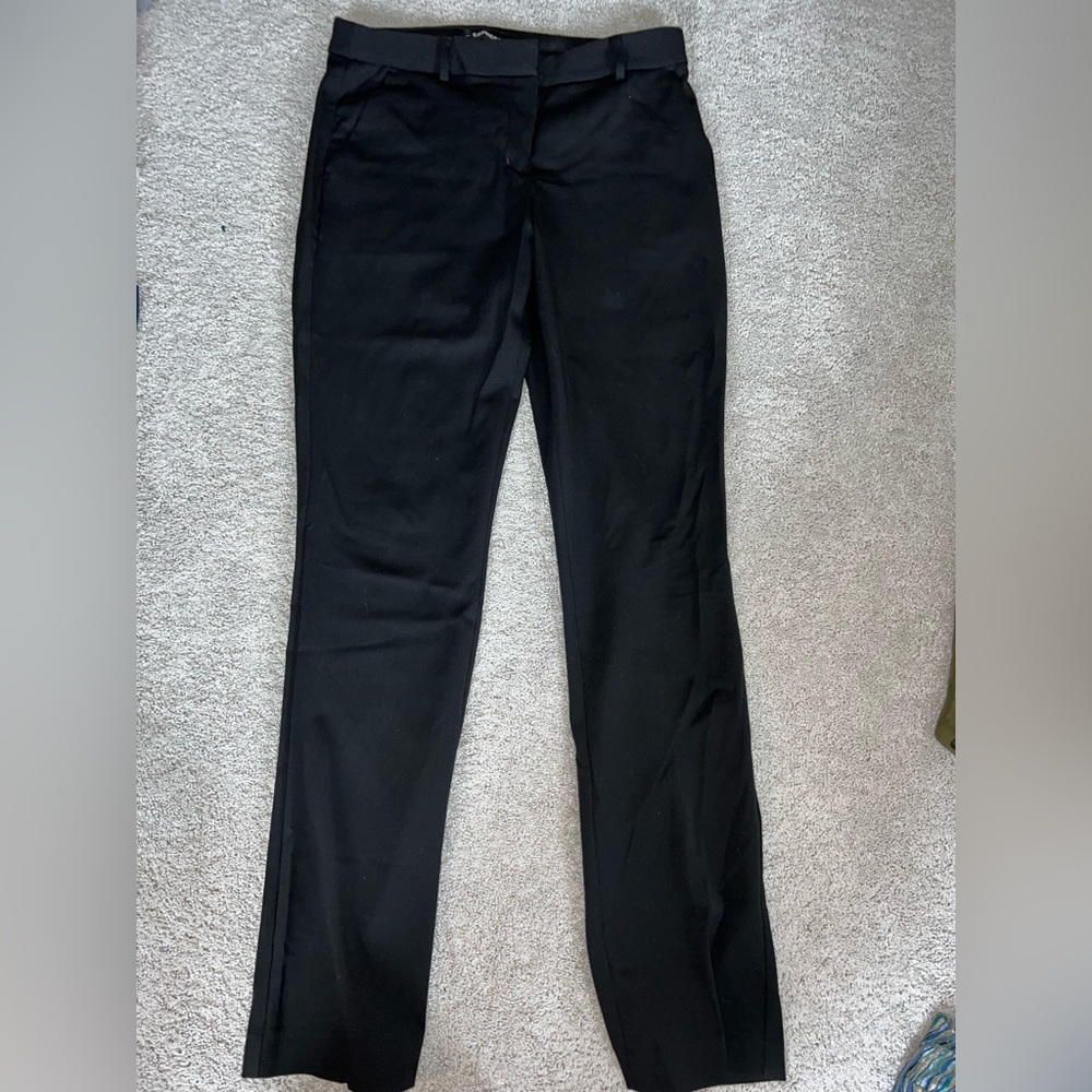 Express work pants. Black mid rise barely boot style